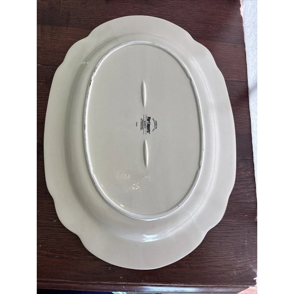 Maribeth by Pier 1 Large Oval Platter 18 1/8
